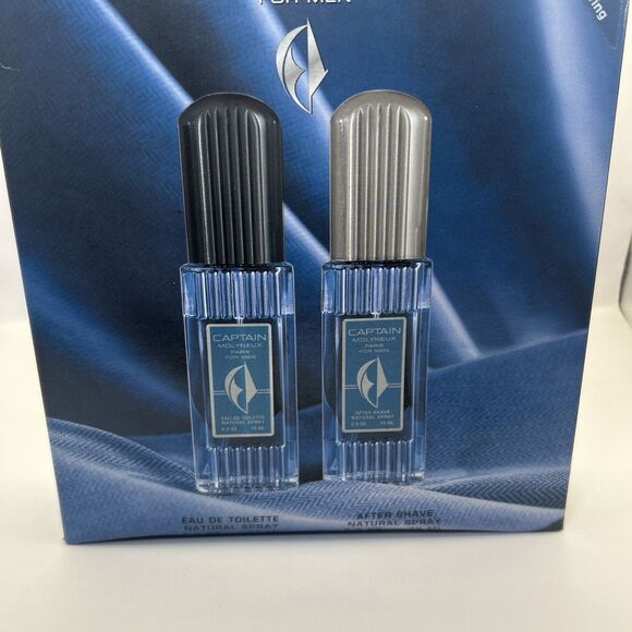 Captain Molyneux Men’s Gift Set - 2.5 oz EDT + 2.5 oz After Shave Spray - NEW - Picture 8 of 16